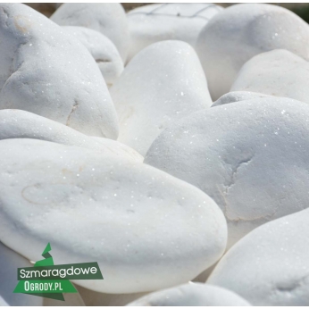Otoczak Thassos grecki - śnieżno-biały kamień - 13-25cm (130-250mm) - 1t
